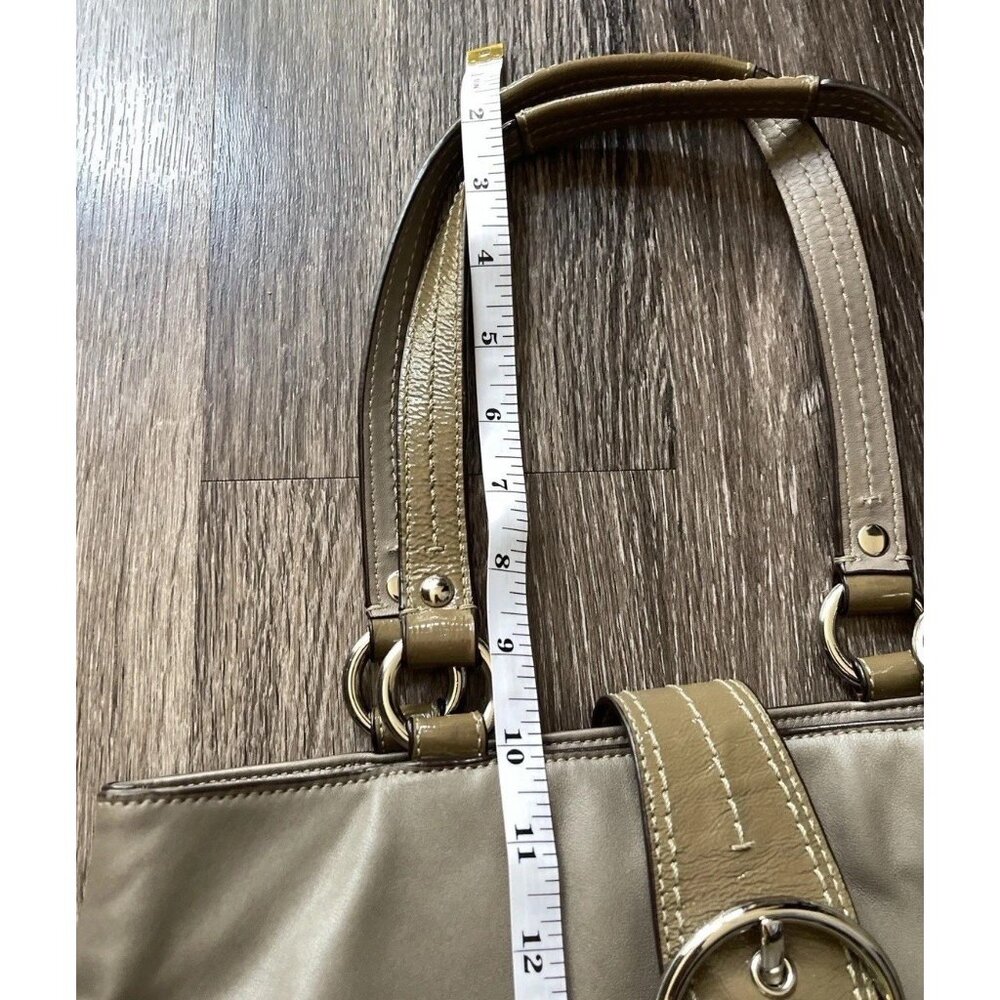 Coach F19248 MEDIUM Vintage Olive Cream Green Soho Leather Shoulder Bag Y2K - Picture 10 of 15